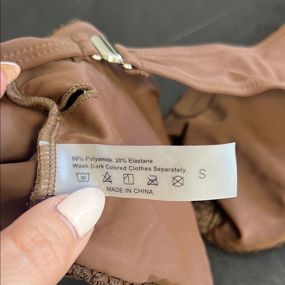 NWOT Brown Textured Bikini Set - Picture 8 of 8